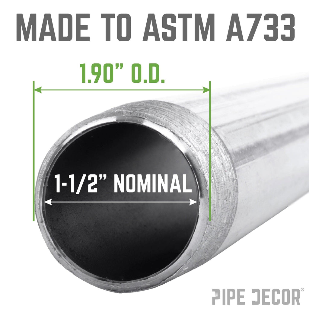 1 1/2 in. x 2 1/2 in. Galvanized Pipe