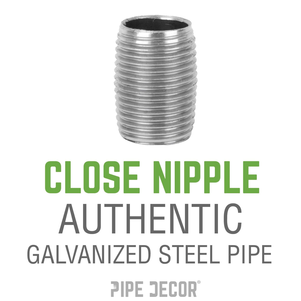 1 1/2 in. x Close Galvanized Steel Nipple
