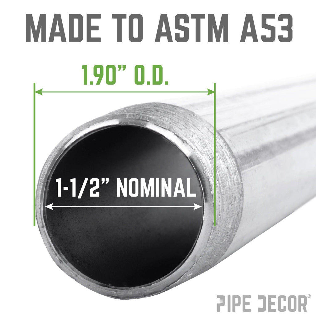 1 1/2 in. x 18 in. Galvanized Pipe