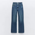 Women's High Waist Wide Leg Denim Pants