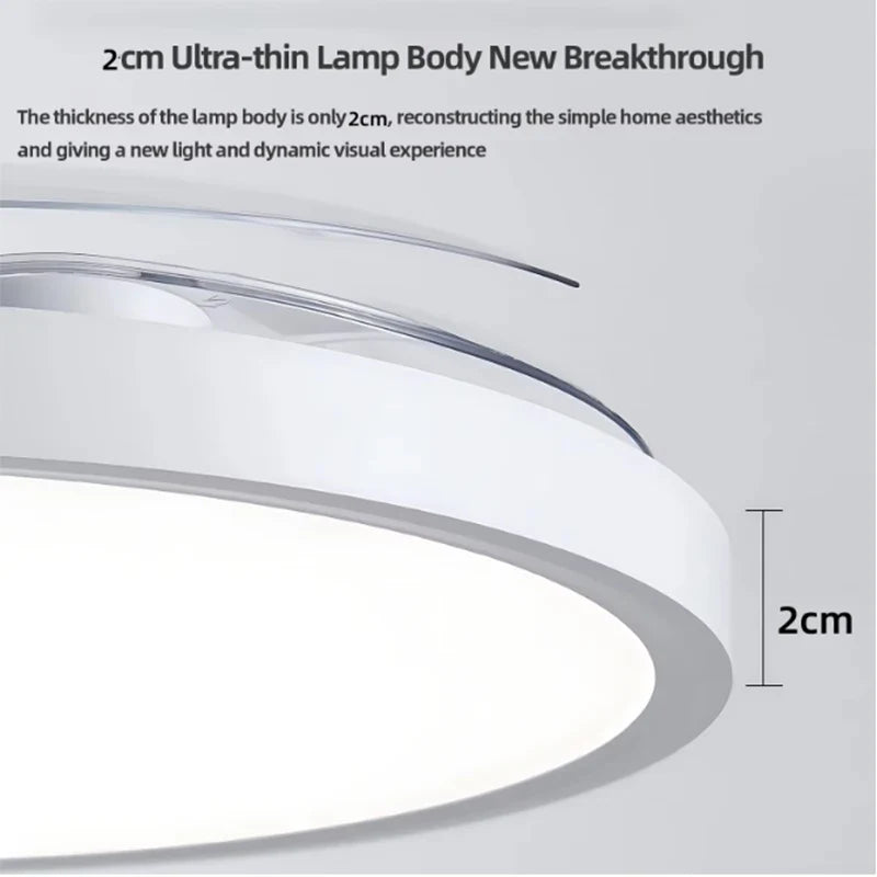 Modern Invisible LED Ceiling Fan Lights DC motor Large Air Volume 4 folding blades Lamps for Living room Bedroom Dining room