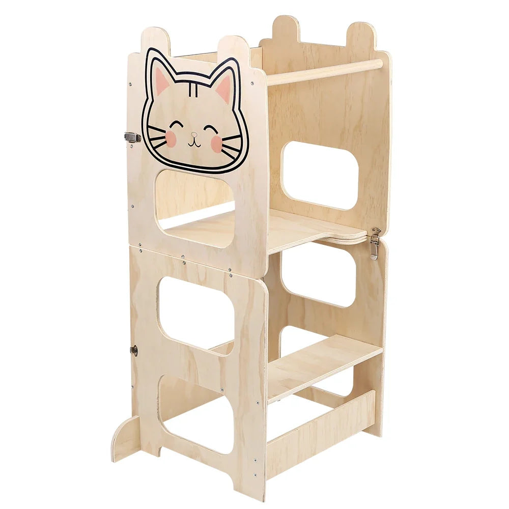 Children's Montessori observation tower Kitchen & learning aid-Transformable into Desk-stylish & versatile Design