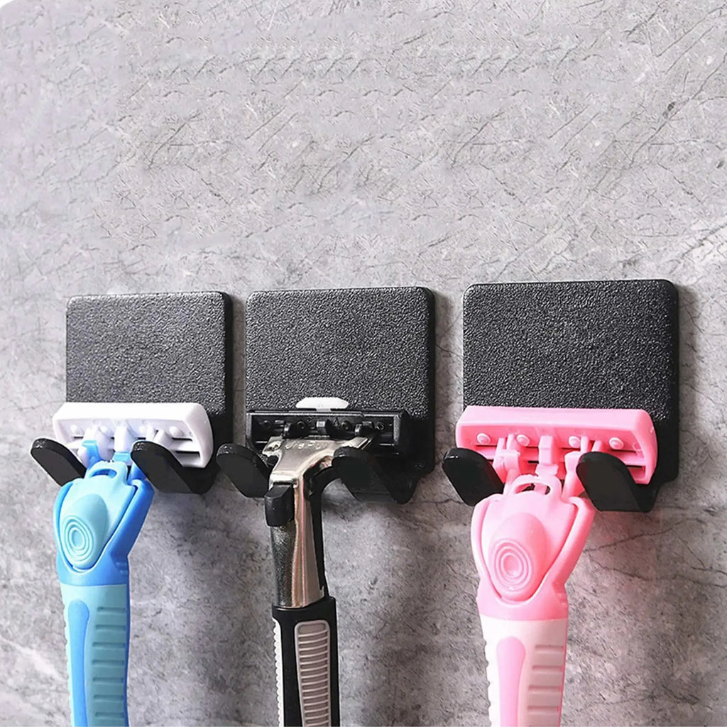 Shaving Razor Holder Multi-function Men Shaving Shaver Storage Hook Wall Shelf Razor Rack Bathroom Kitchen Accessories Hooks
