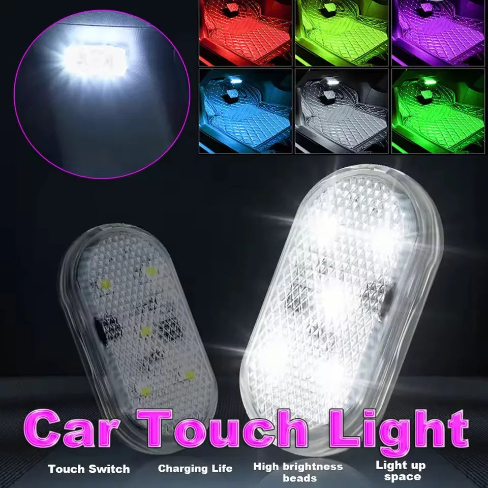 USB Charging LED Touch Light | Mini Wireless Car Interior Reading Lamp