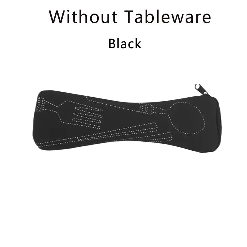 1/2Pcs Home Kitchen Portable Cutlery Bags Picnic Fork Spoon New Travel Packaging Tableware Bag Without Dinnerware Tableware Case