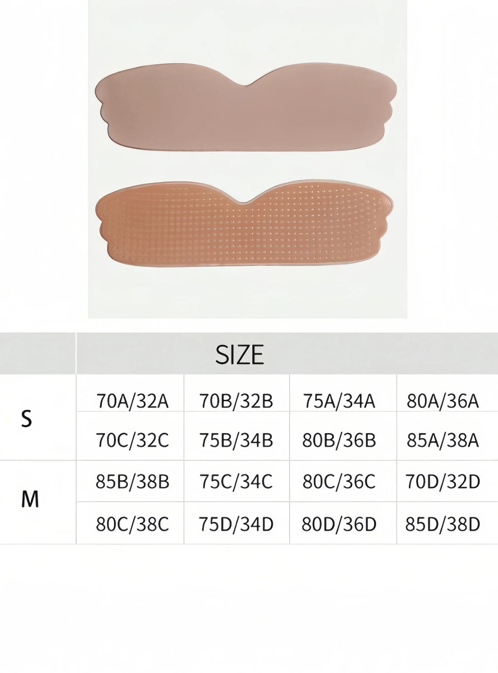 Adhesive Bra Strapless Sticky Invisible Push up Silicone Bra for Backless Dress