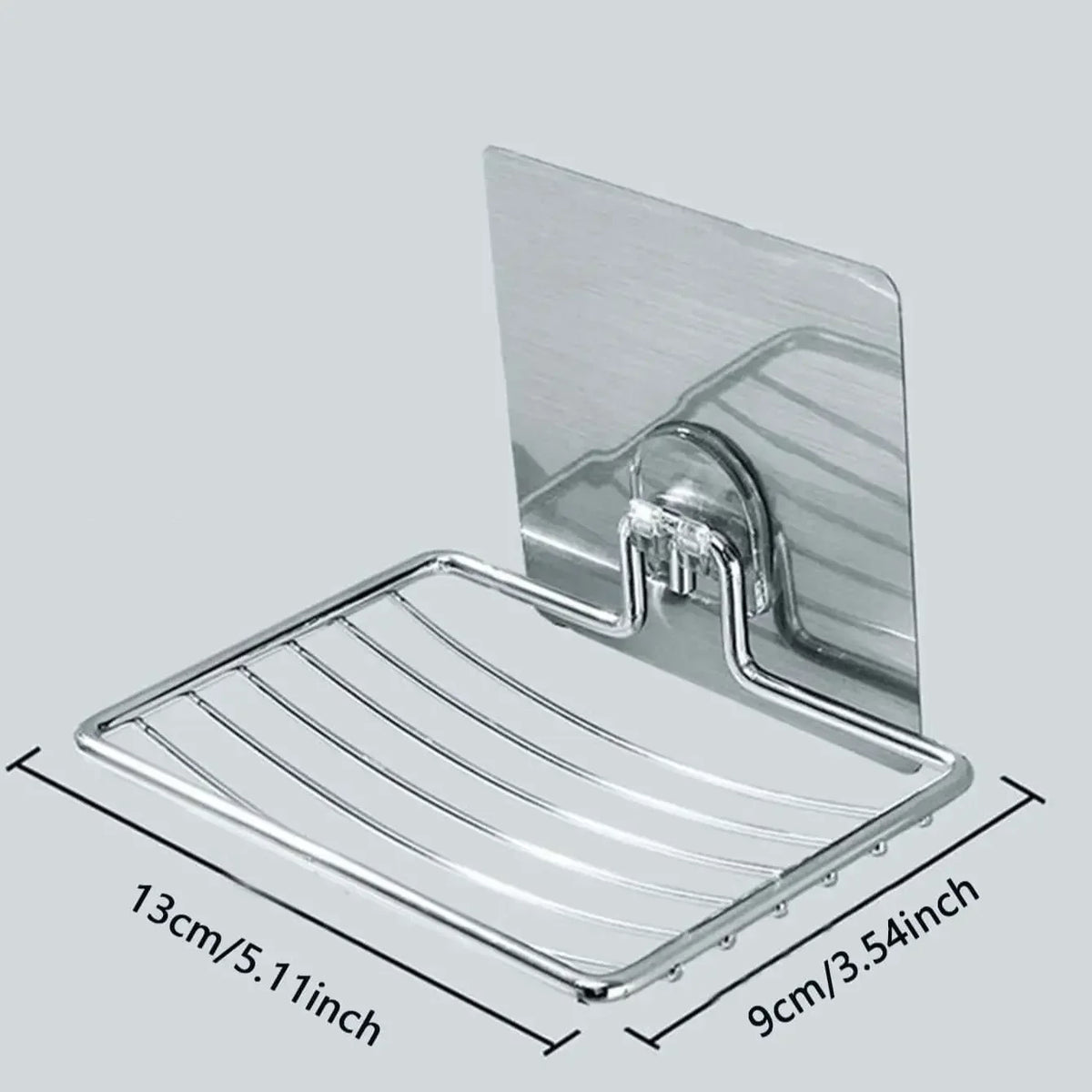 Stainless Steel Soap Rack | Wall Mounted Soap Dish with Drainage Tray