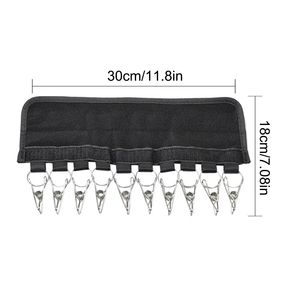 10-Clip Multifunctional Coat And Hat Clip Self-Adhesive Portable Home Perforation-Free Velcro Storage Clothes