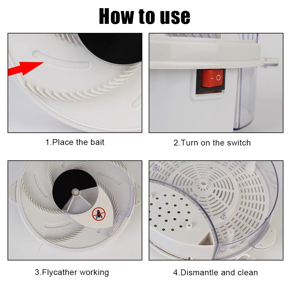 Indoor Outdoor Fly Trap Pest Reject Control Repeller USB Insect Pest Catcher Electric Pest Killer Automatic Flycatcher