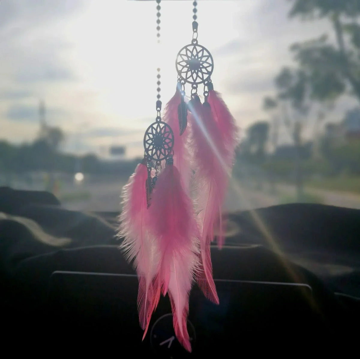 1/2pcs Car Interior Accessories Dream Catcher Multi Color Car Interior Rearview Mirror Hangings Lucky Car Ornament Decor