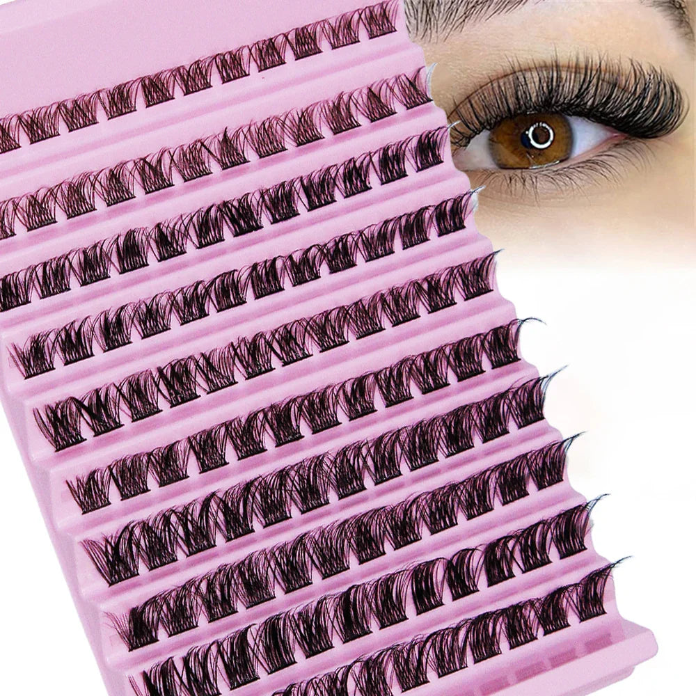 120 Pcs Cluster Lashes 8-16mm | Wispy Individual DIY Eyelash Extensions
