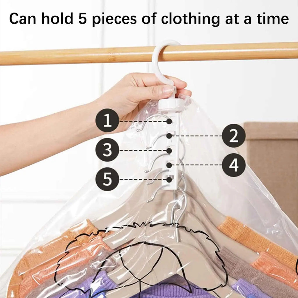 Hanging Vacuum Space Saver Bags Closet Organizer Storage Bags, Vacuum Seal Clear Bags for Clothes, Suits, Dress Or Jacke