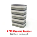 Soap Dispenser Box Press Dispenser Scrubbing Liquid Container Kitchen Bathroom Automatic Detergent Foam Box with Sponge Holder