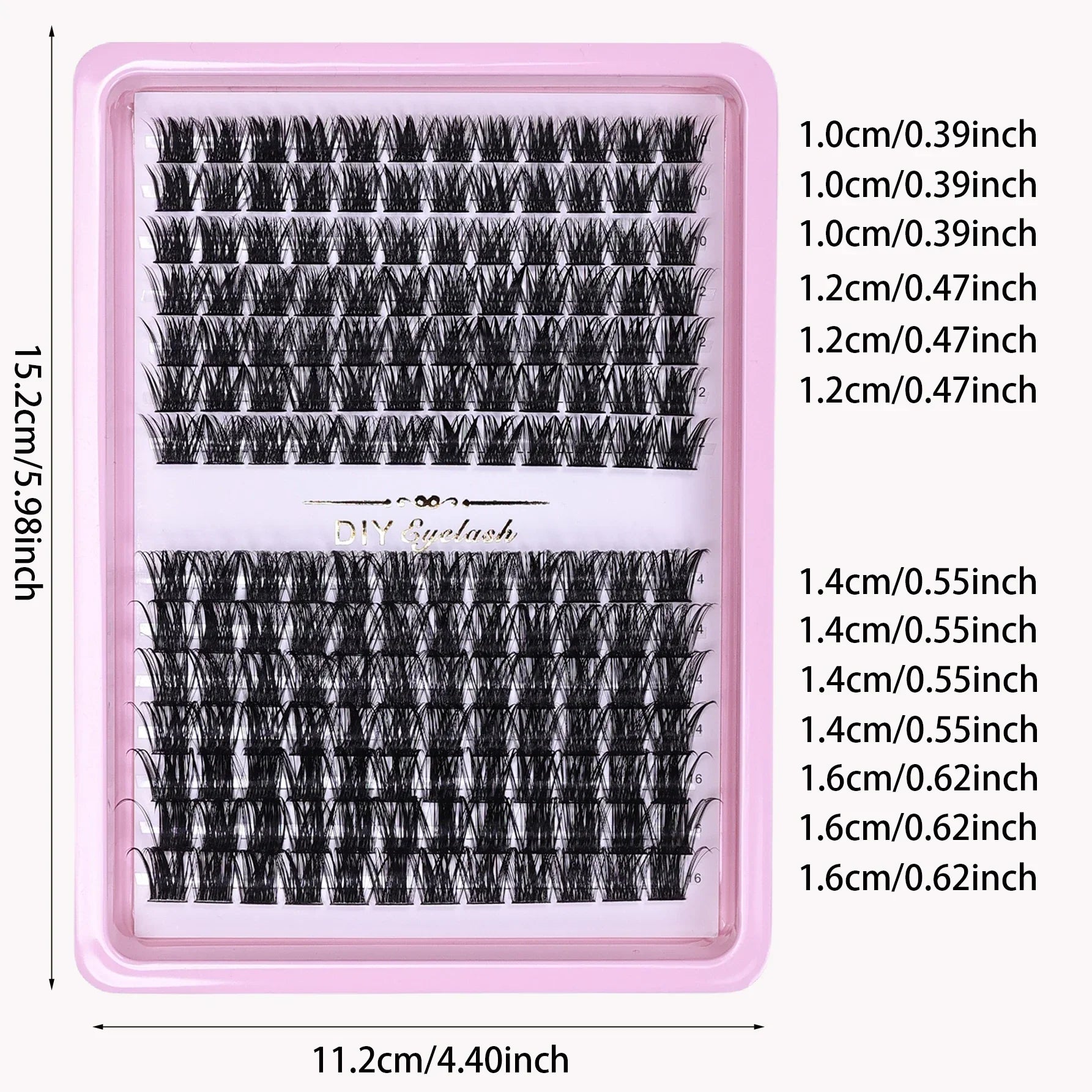 Lash Clusters 168pcs | DIY Wispy Individual Lashes 10-16mm D Curl