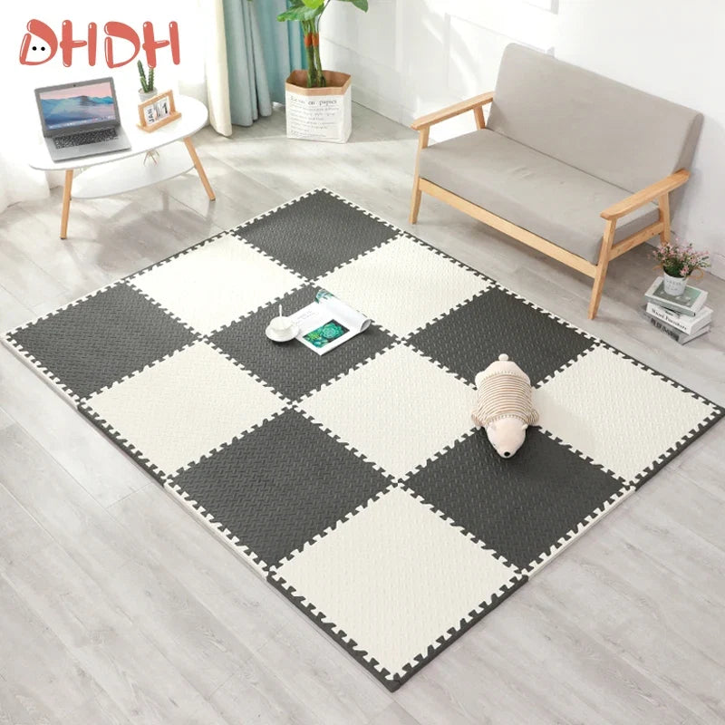 16PCS 30x30cm EVA Puzzle Mat – Thick Baby Play Mat for Kids, Non-Slip & Waterproof Crawling Floor Tiles, Interlocking Foam Rug