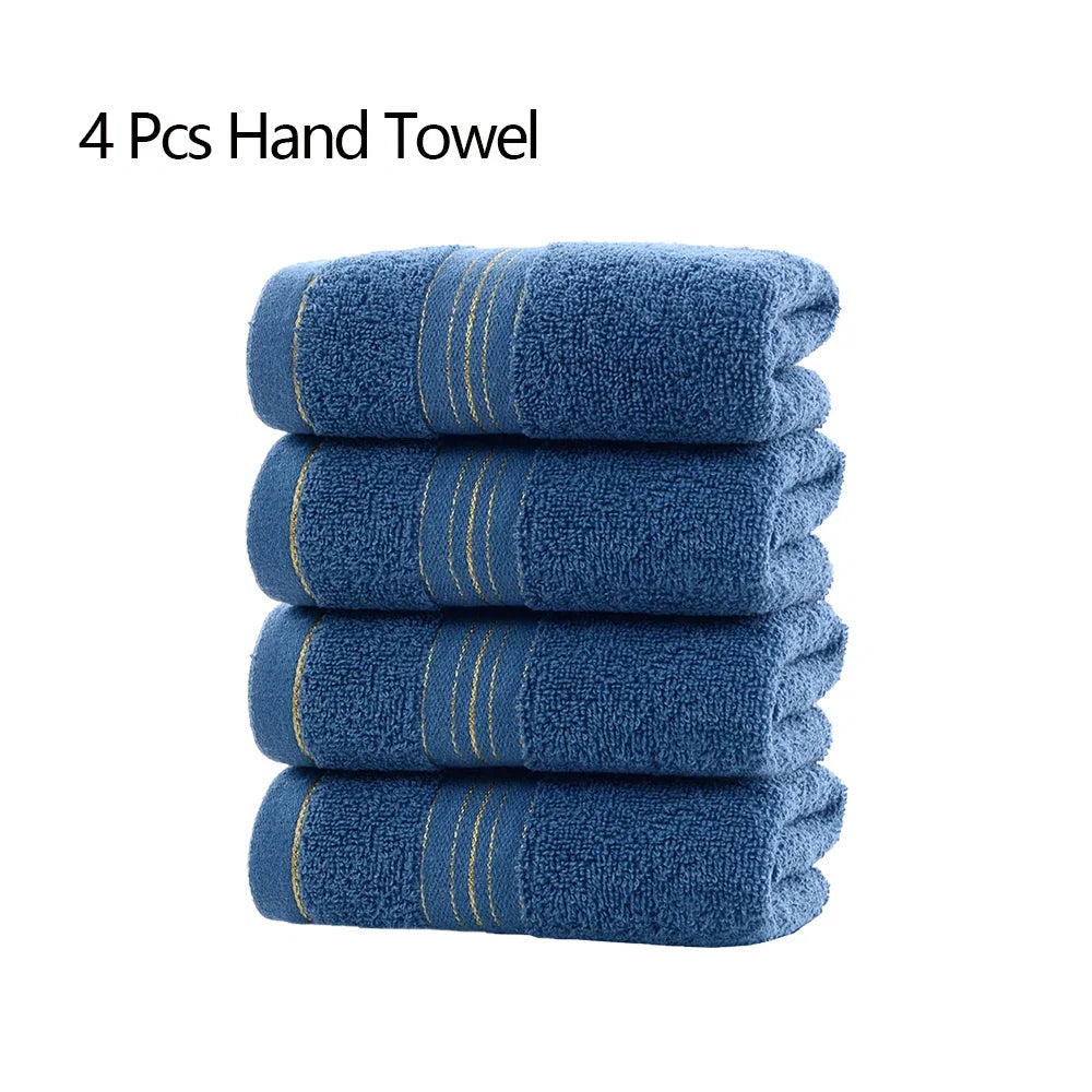 1/2/4 Pcs Cotton Class A Thickened Absorbent Jacquard Polyester-cotton Skin-friendly Face Towel Pure Cotton Towel Adult Towel