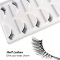 Natural Look Curly Half Lashes | 5 Pairs for Volume and Definition