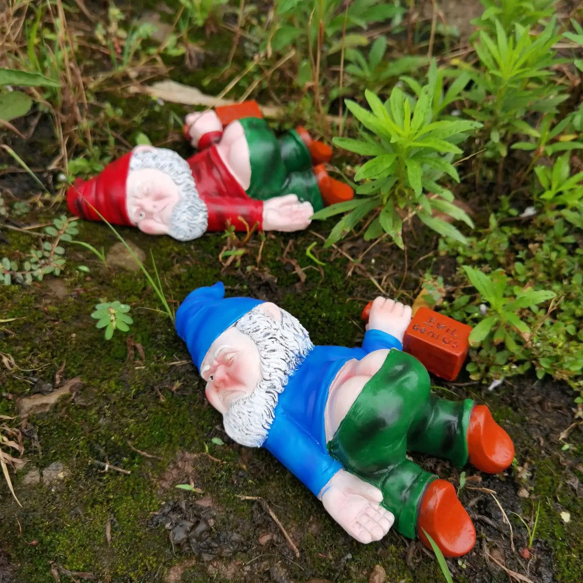 15cmDrunken Garden Gnomes  Funny Resin Statues for Home Decor  Whimsical Indoor Outdoor Ornaments EcoResin Weatherproof