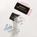 100 Pack Tamper Proof Warranty Stickers | Security Seal Void Labels