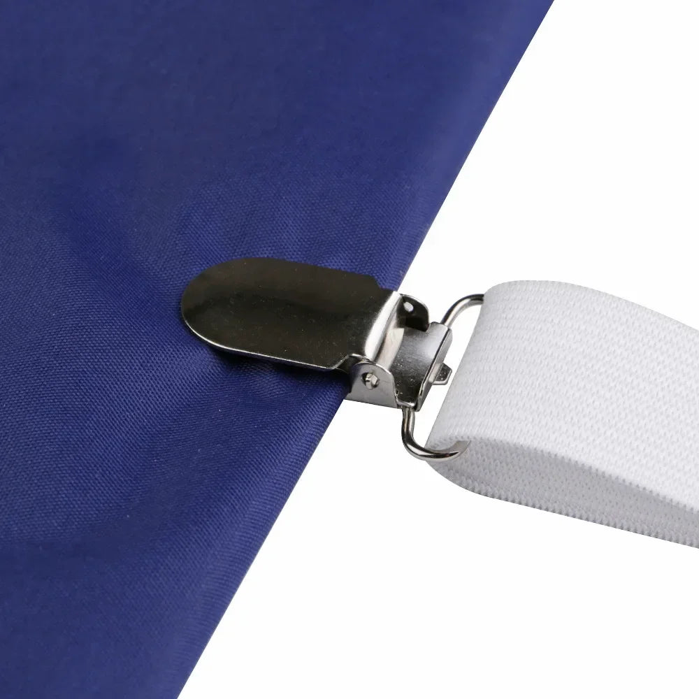 4pcs Adjustable Bed Sheet Fasteners Straps Elastic Mattress Cover Corner Holder Clip Grippers Suspender Cord Hook Loop Clasps