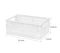 Plastic Foldable Storage Crate Folding Box Basket Stackable Cute Makeup Jewellery Toys Boxes for Storage Box Organizer Portable