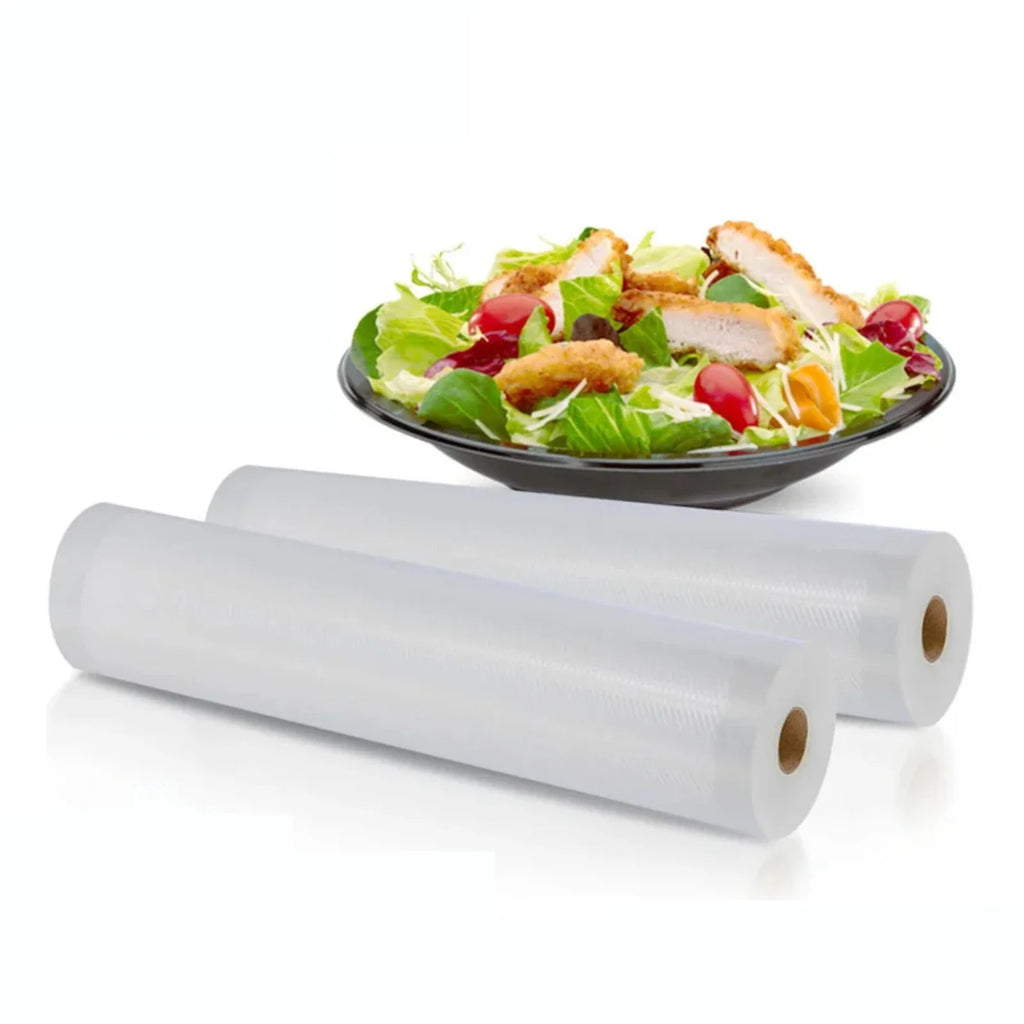 A set of 2 vacuum-sealed bags of the same size, with a length of 500CM, suitable for food storage vacuum low-temperature cooking