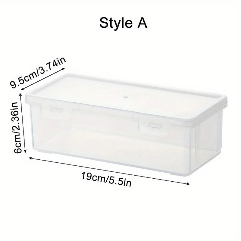 1pc Transparent Plastic Pencil Box School Office Supplies Pens Markers Erasers Tape Stickers Beads Storage Organizer Box