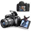 12X Optical Zoom 72MP DSLR Camera 270° Rotative Flip Screen Digital Photographic Camera Xenon Light Macro Lens 4K Wifi Camcorder