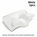 1pc Memory Foam Cervical Pillow, 2 in 1 Ergonomic Contour Orthopedic Pillow for Neck Pain, Contoured Support Pillows,Neck Pillow