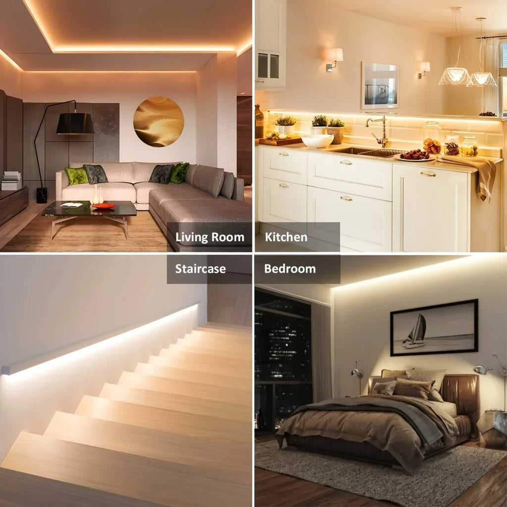 LED Strip Lights 5V White/Warm White Flexible LED Light,can be pasted,cuttable Home Decor Lamp for TV Backlight Cabinet Lighting