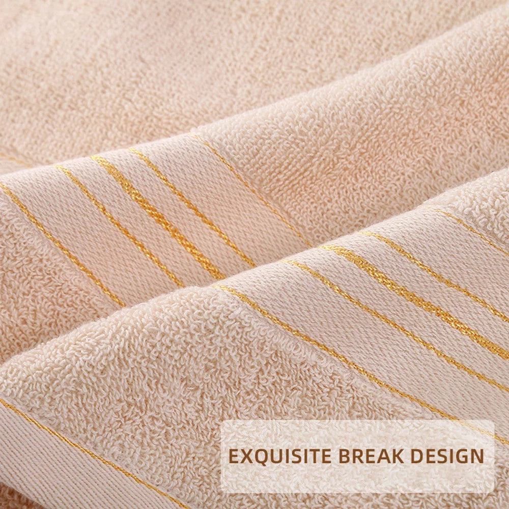1/2/4 Pcs Cotton Class A Thickened Absorbent Jacquard Polyester-cotton Skin-friendly Face Towel Pure Cotton Towel Adult Towel