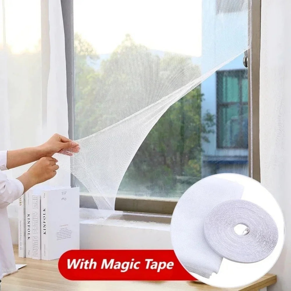 Windows Anti Mosquito Net Indoor Insect Fly Mosquito Mesh Net Mosquito-Proof Windows Protective Film Net Reusable House Supplies