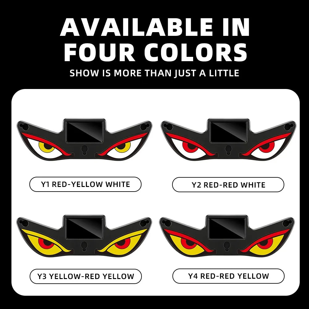Solar Devil Eye Car Warning Light | USB-C Rechargeable Window Lamp