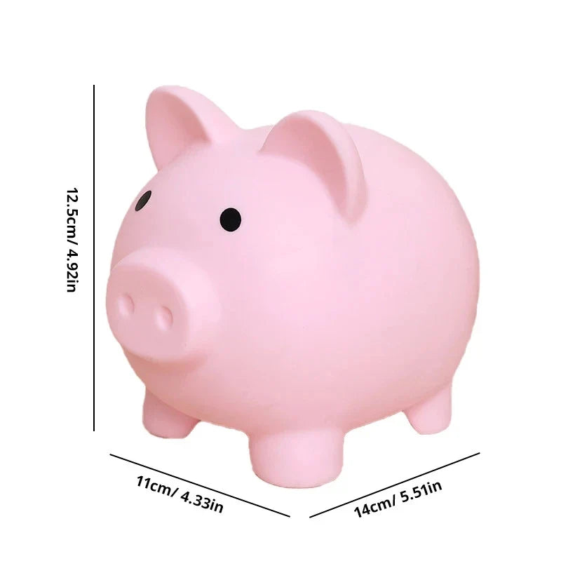 Adorable Piggy Bank Savings Jar Silicone Unbreakable Children's Money Box Boys & Girls Money-Saving Home Decor