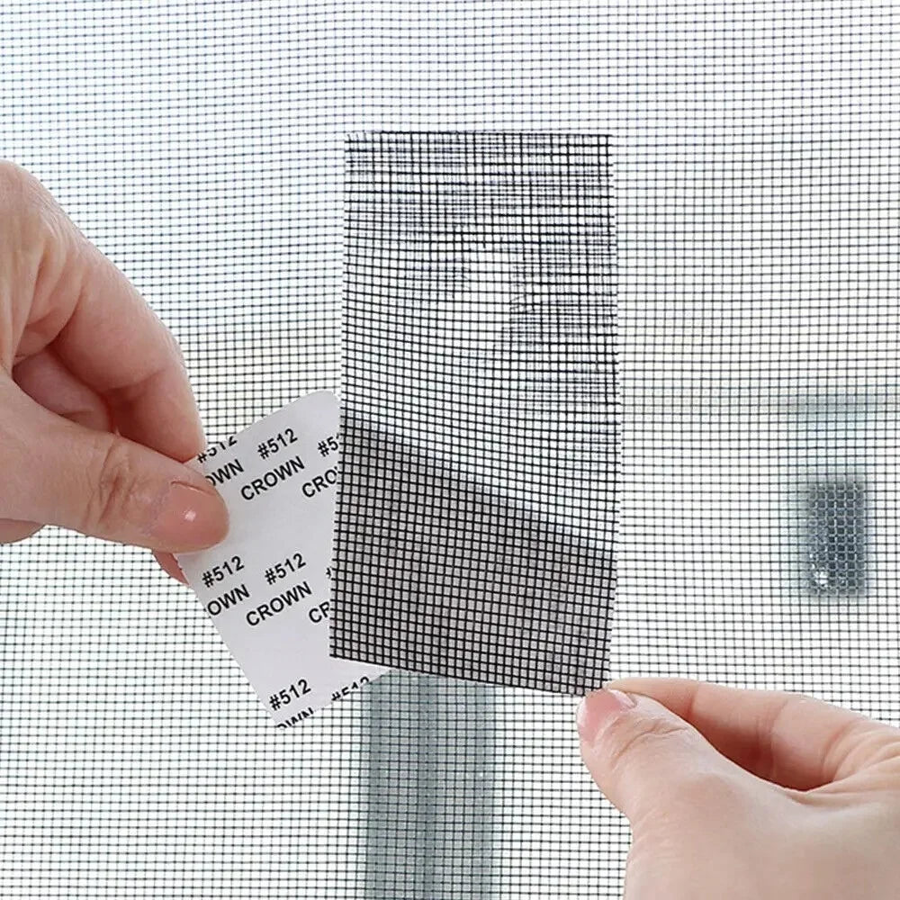 Strong Self Adhesive Mesh Tape Nets Window Screen Repair Tape Door Fix Patch Anti Insect Mosquitos Mesh Broken Holes Repairing