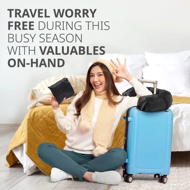 Stuffable Clothing Travel Neck Pillowcase Neck Pillow Portable Travel Neck Pillow For Train With Refillable Support Stuffable