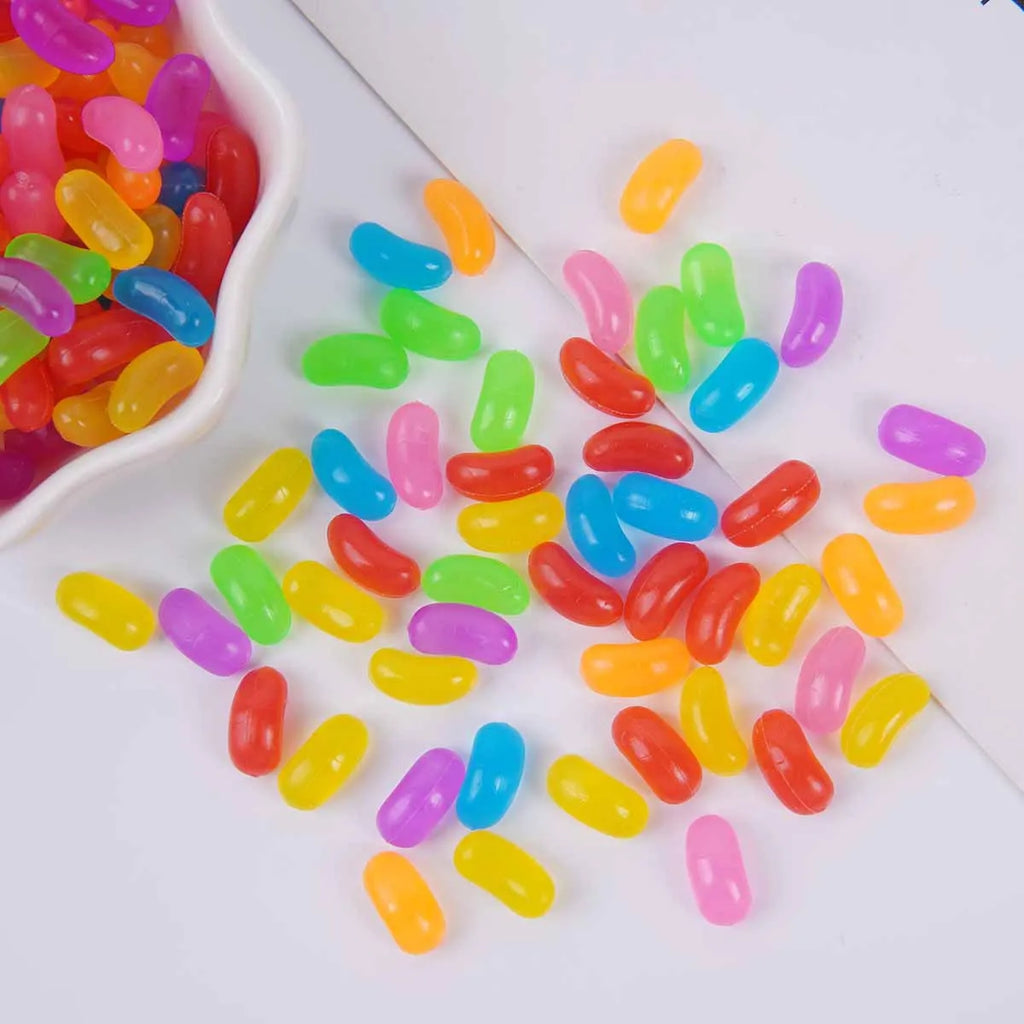 20pcs Mini Candy Fondant Fruit Candy Pop Artificial Candy Beans Miniature Food Play Handmade Simulation Home Decor Decorations