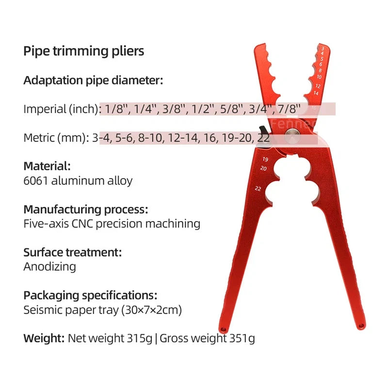 Copper Tube Repair Pliers Compound Rounder and Flat Folded Tube Repairing Round Pliers Tool Versatile Repairing Plier