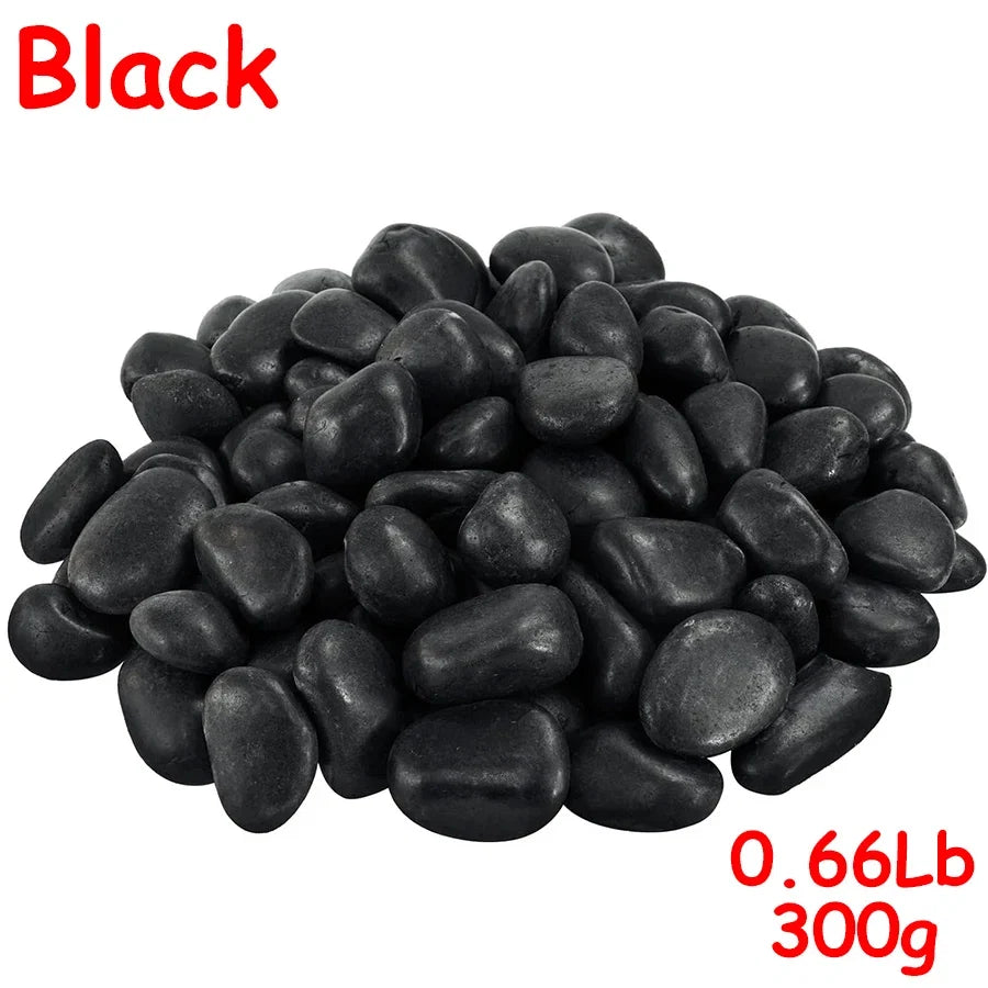 0.66Lb High Polished Natural Pebbles for Fish Tank Aquarium, Plant Vases, Courtyard Garden Landscape & Horticultural Decoration