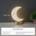 Bedroom Crystal Touch Dimming Night Light Girls Room Home Decor Aesthetics USB Bedside LED Ambient Table 3d Moon Lamp
