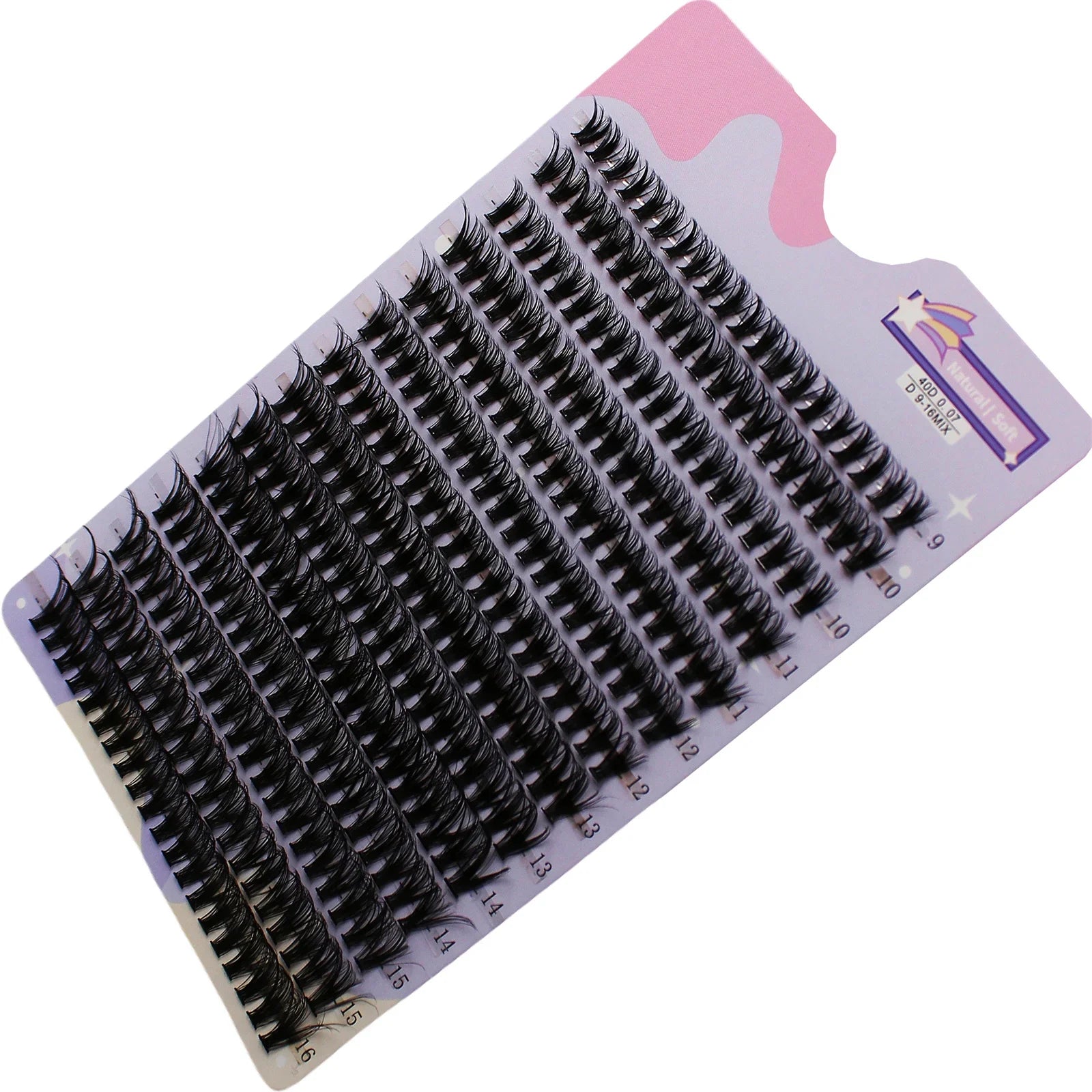 280 Pcs 30D 9-16mm Mixed D Curl Cluster Lashes | DIY Lash Extensions Kit