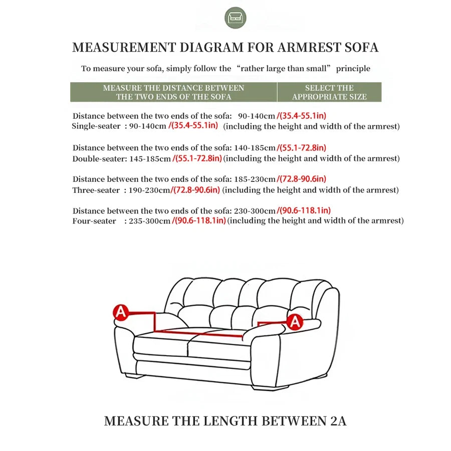 1 PC Printed sofa cover with skirt high elasticity soft hand feel pet stain resistant decorative sofa