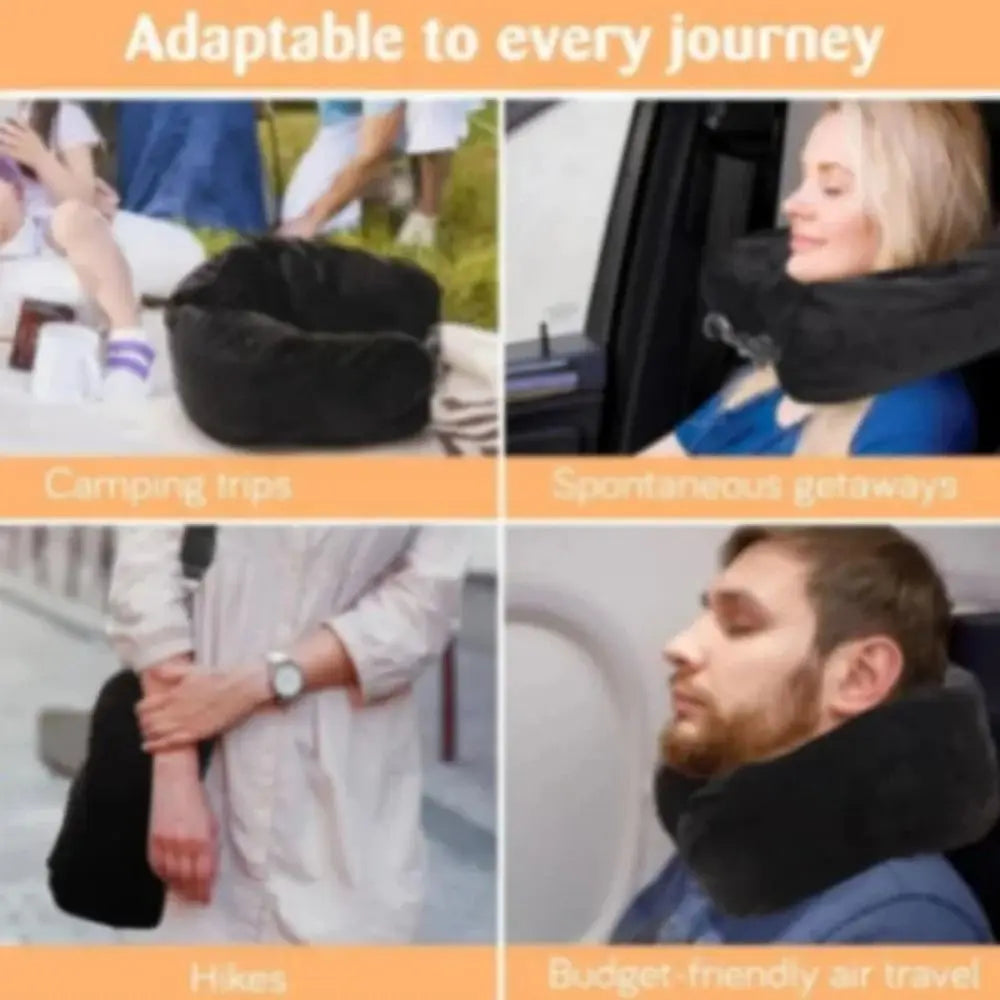 Fillable Travel Neck Pillow Stuff With Clothes Pillowcase Storage Lycra Fabric Waterproof Carry Portable Travel Bag Pillow