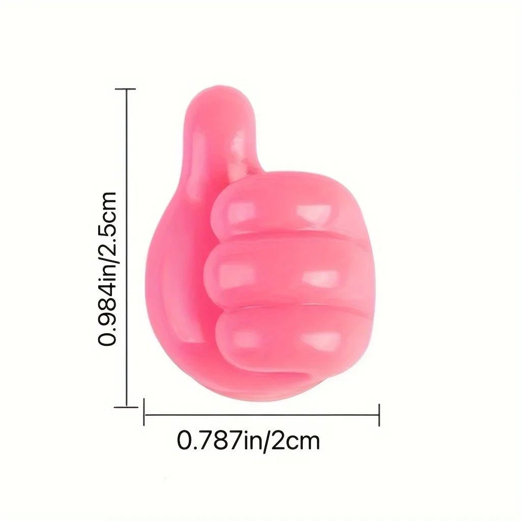 Self Adhesive Thumb Hook Multifunction Adhesive Cable Clip HolderCreative Silicone Thumb Hooks for Cable Clip Key Home Hook Wall