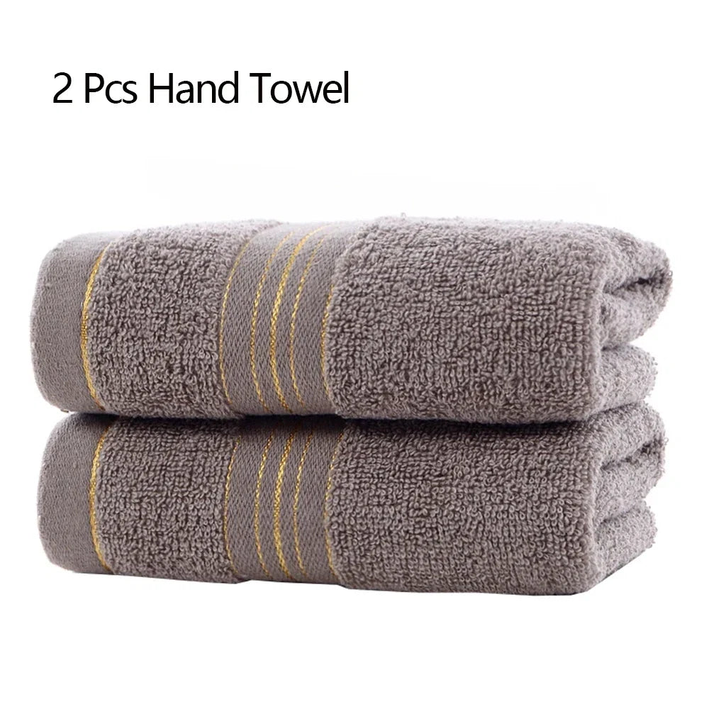 1/2/4 Pcs Cotton Class A Thickened Absorbent Jacquard Polyester-cotton Skin-friendly Face Towel Pure Cotton Towel Adult Towel