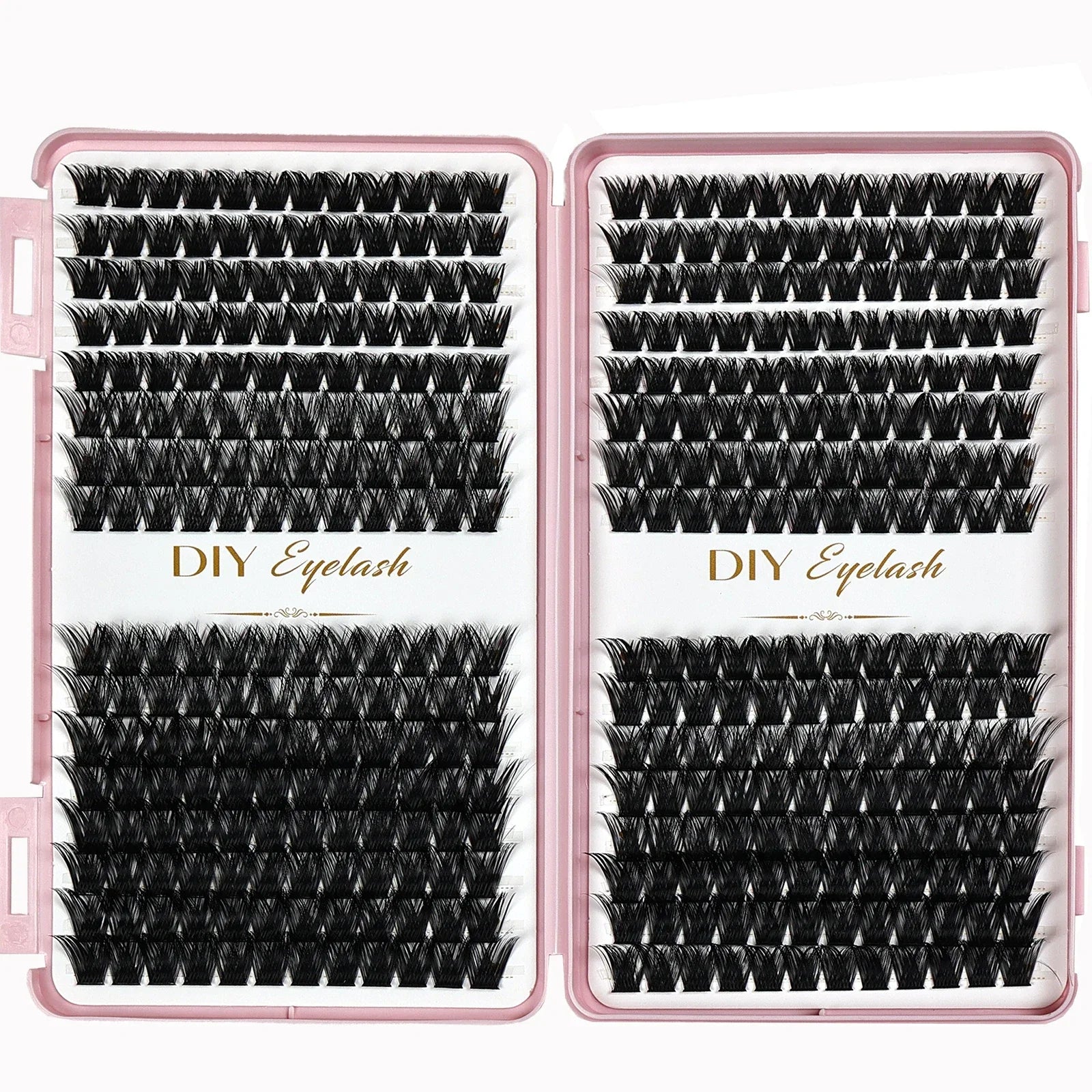 384pcs Cluster Lashes Mixed Tray | DIY Natural Look Eyelash Extension