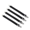 4pcs Adjustable Bed Sheet Fasteners Straps Elastic Mattress Cover Corner Holder Clip Grippers Suspender Cord Hook Loop Clasps