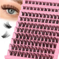 120pcs Natural Look Wispy D Curl Cluster Lashes | DIY Eyelash Extensions Kit