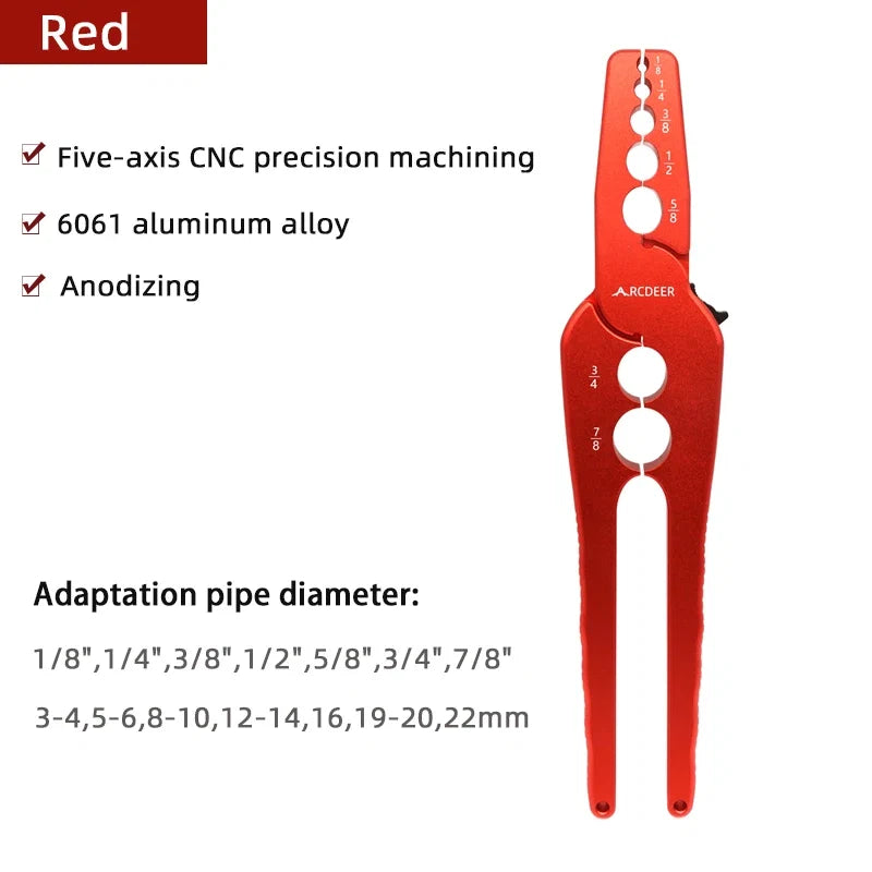 Copper Tube Repair Pliers Compound Rounder and Flat Folded Tube Repairing Round Pliers Tool Versatile Repairing Plier