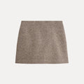 Women's Brown A-Line Midi Skirt